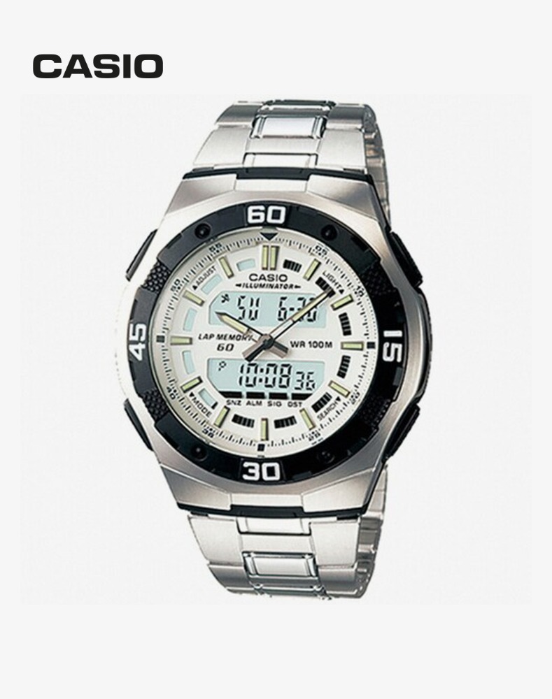 [CASIO] AQ-164WD-1A 듀얼타임 전자 손목 시계