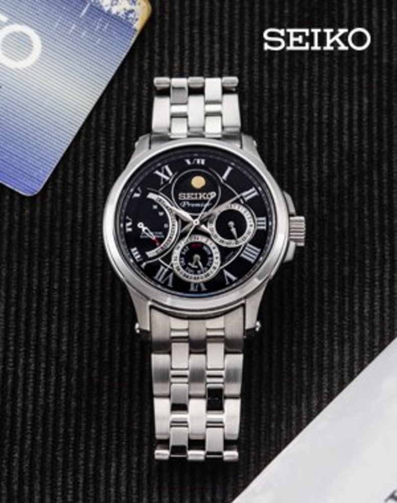 [백화점 정가에서 40%할인] SRX005 세이코프리미어 문페이즈 남자 시계