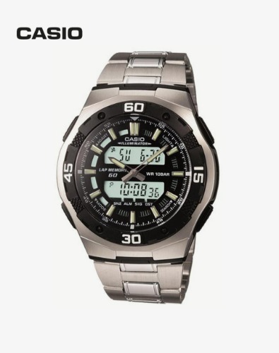 [CASIO] AQ-164WD-7A 듀얼타임 전자 손목 시계